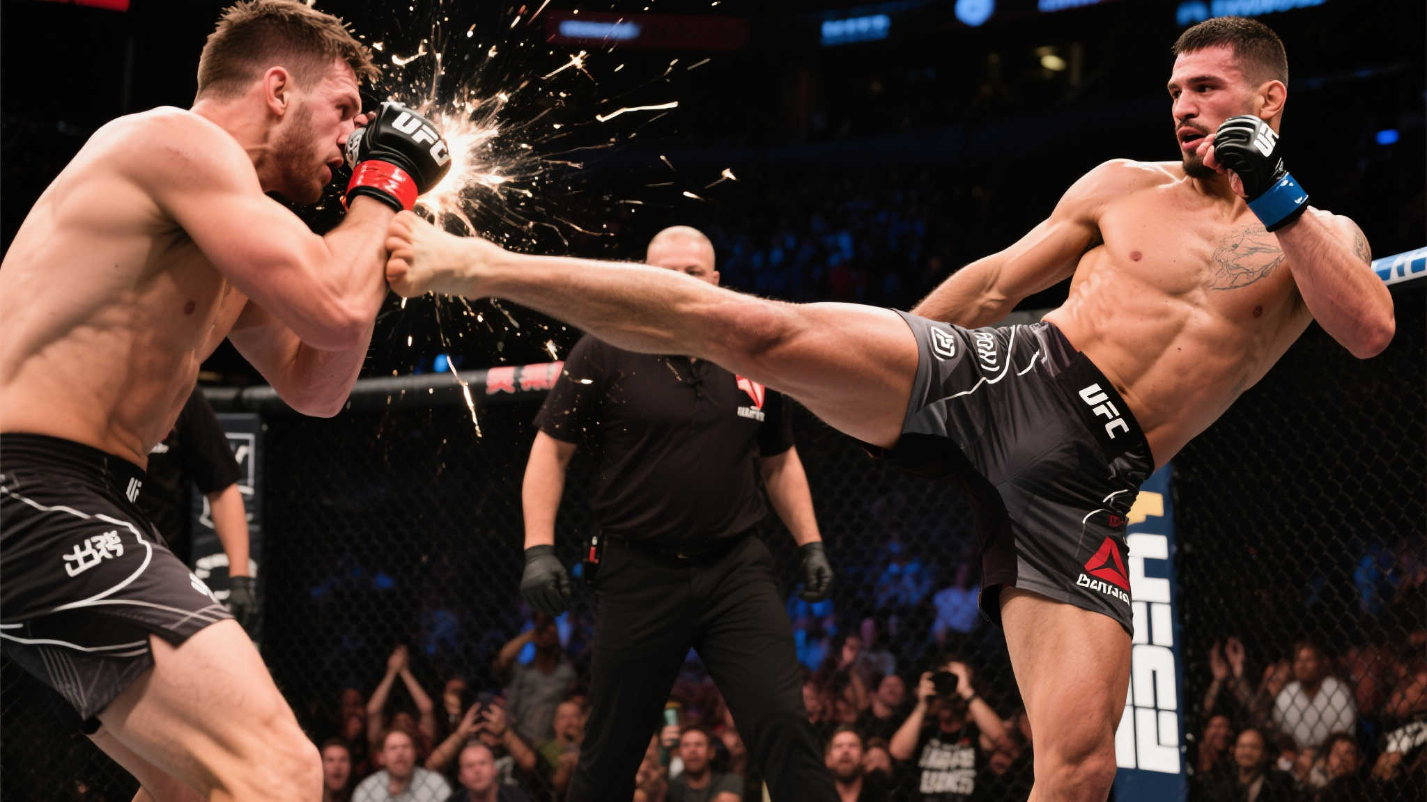 惊魂一击：彼得-达纳索飞膝绝技震撼KO沈楷雄！